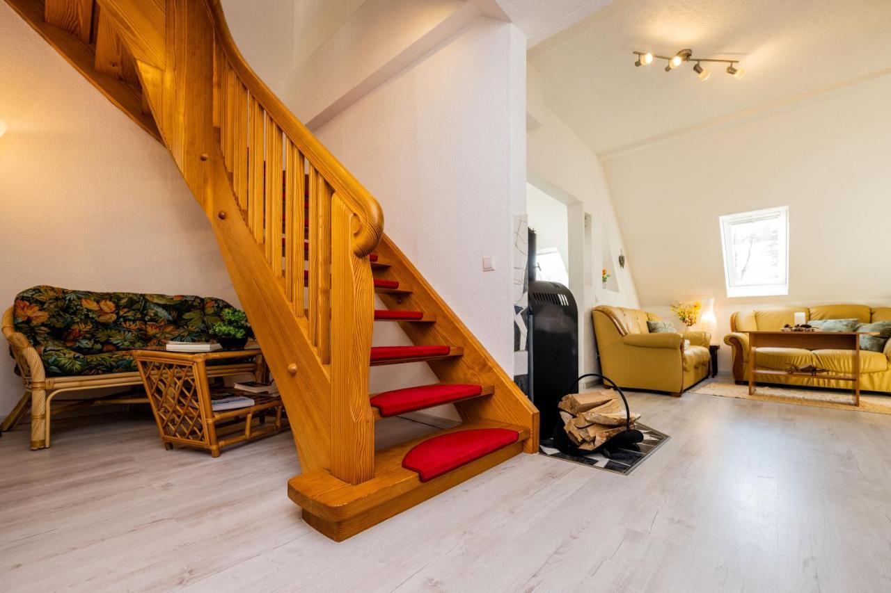 Waldblickwohnung Mit Schoener Terrasse Und Kamin Sebnitz Exteriér fotografie